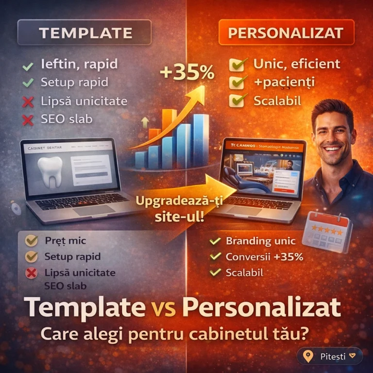 90% din template-urile stomatologice eșuează în prima lună 90% din template-urile stomatologice eșuează în prima lună
